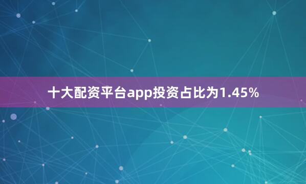 十大配资平台app投资占比为1.45%